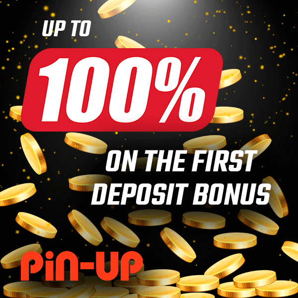 up to 100% on the first deposit
